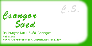 csongor sved business card