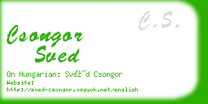 csongor sved business card